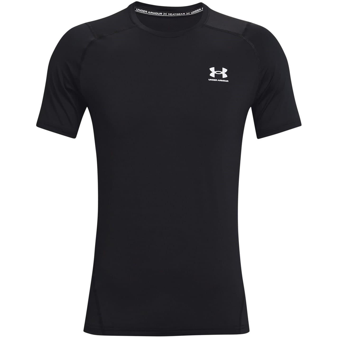 Under Armour Mens HeatGear Mesh Panel Fitted T-Shirt