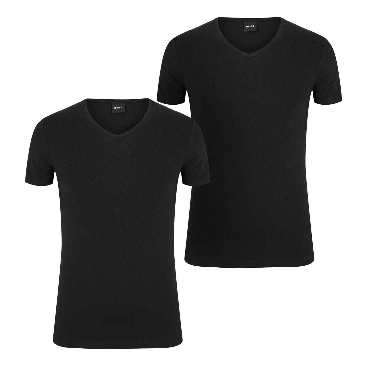 Boss Mens Spirit V Neck Slim T-Shirt (Pack of 2)