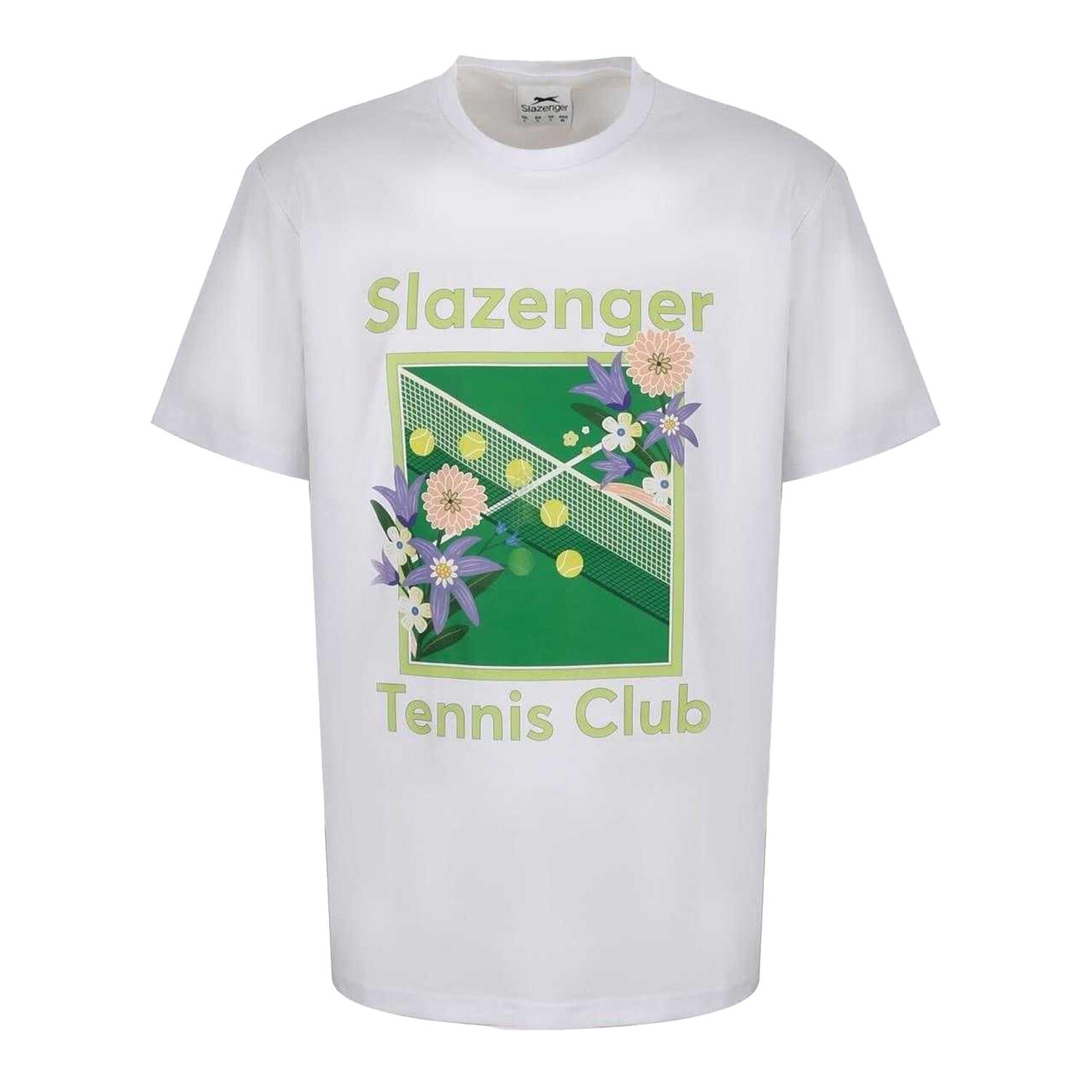 Slazenger Mens Tennis Club Crew Neck Regular Short-Sleeved T-Shirt