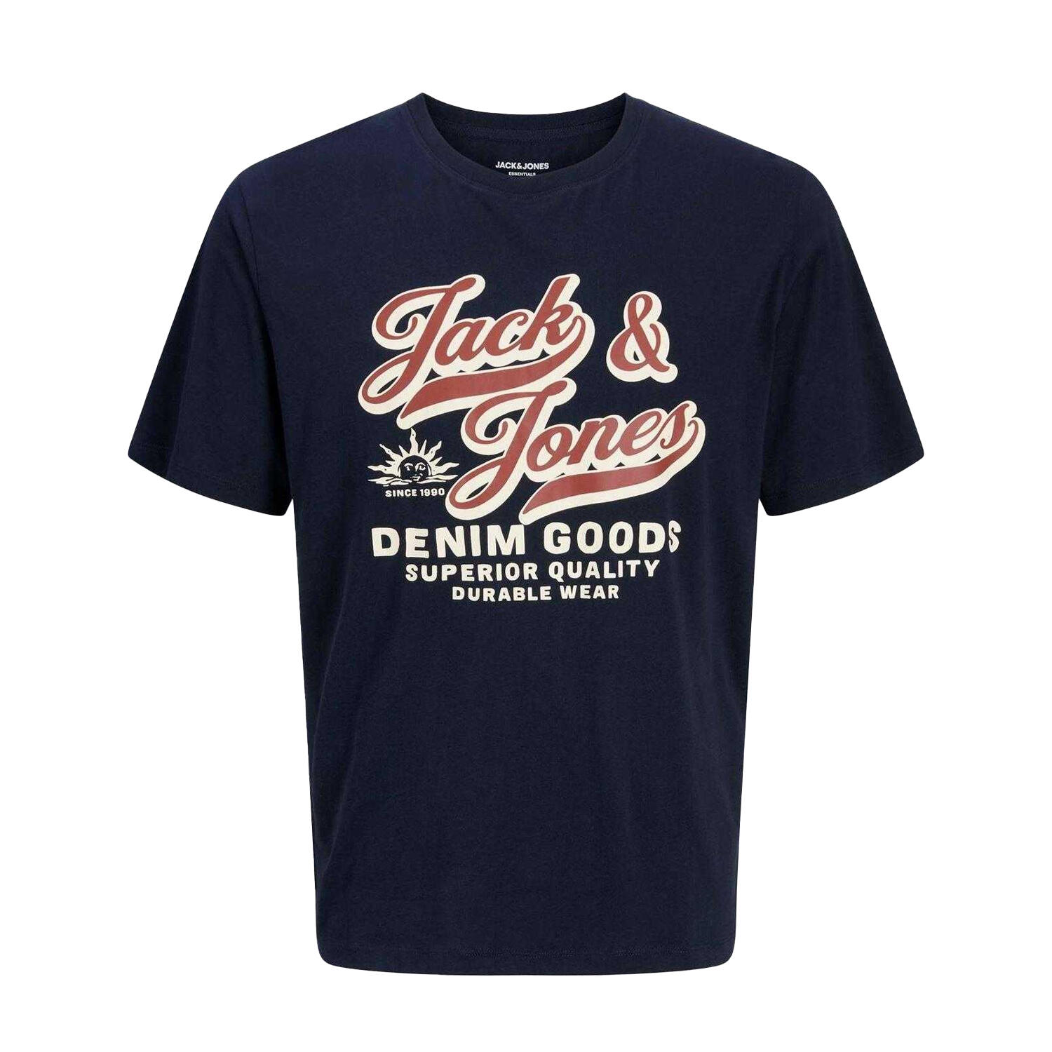 Jack And Jones Mens Colour Logo Plus T-Shirt
