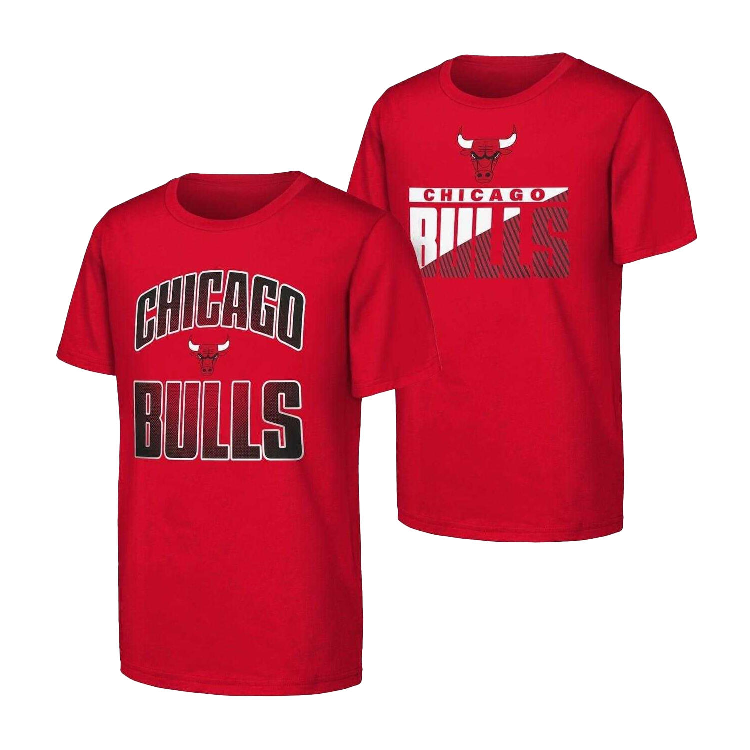 Chicago Bulls Unisex Adult Graphic Print T-Shirt (Pack of 2)