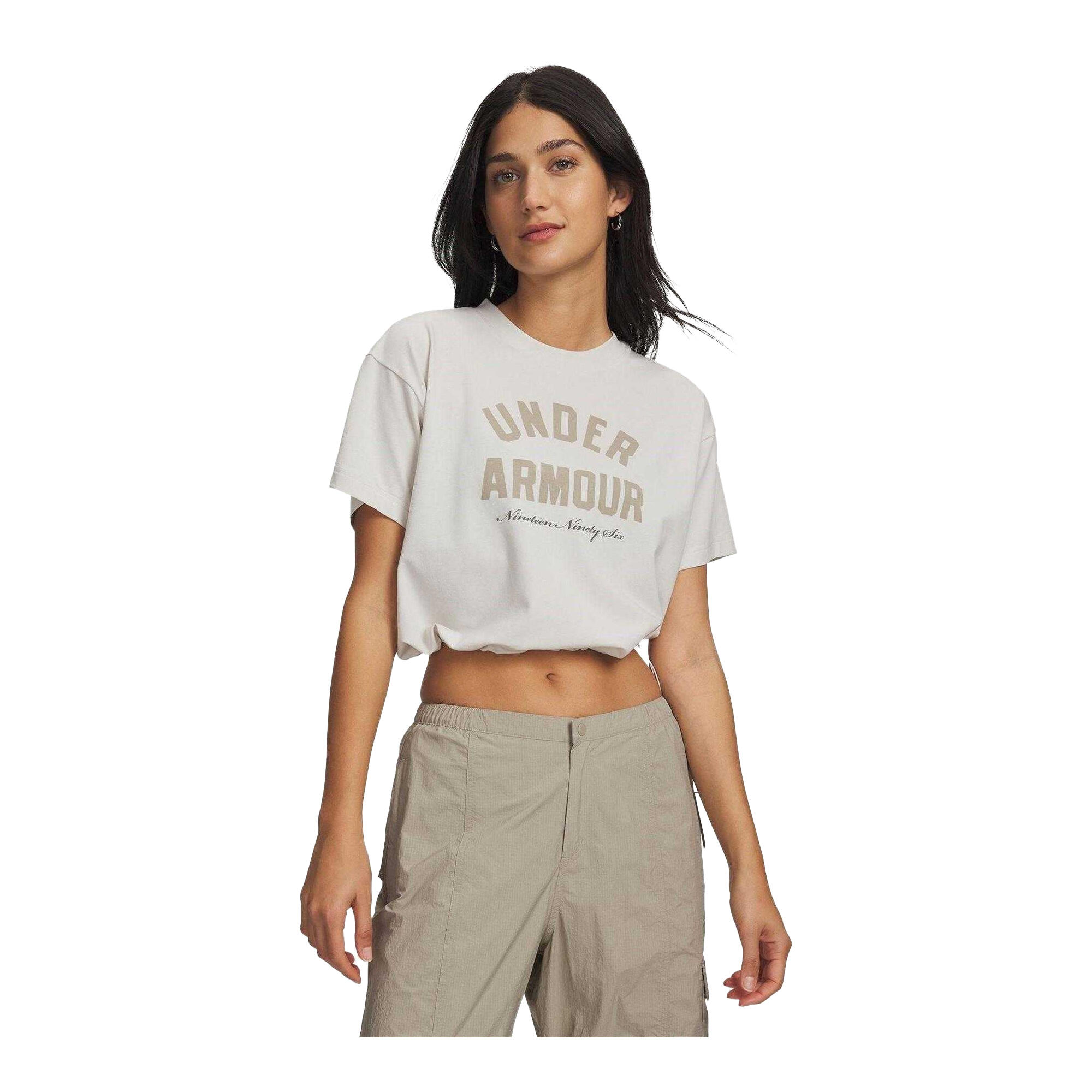 Under Armour Womens/Ladies Logo Printed Cropped Casual T-Shirt