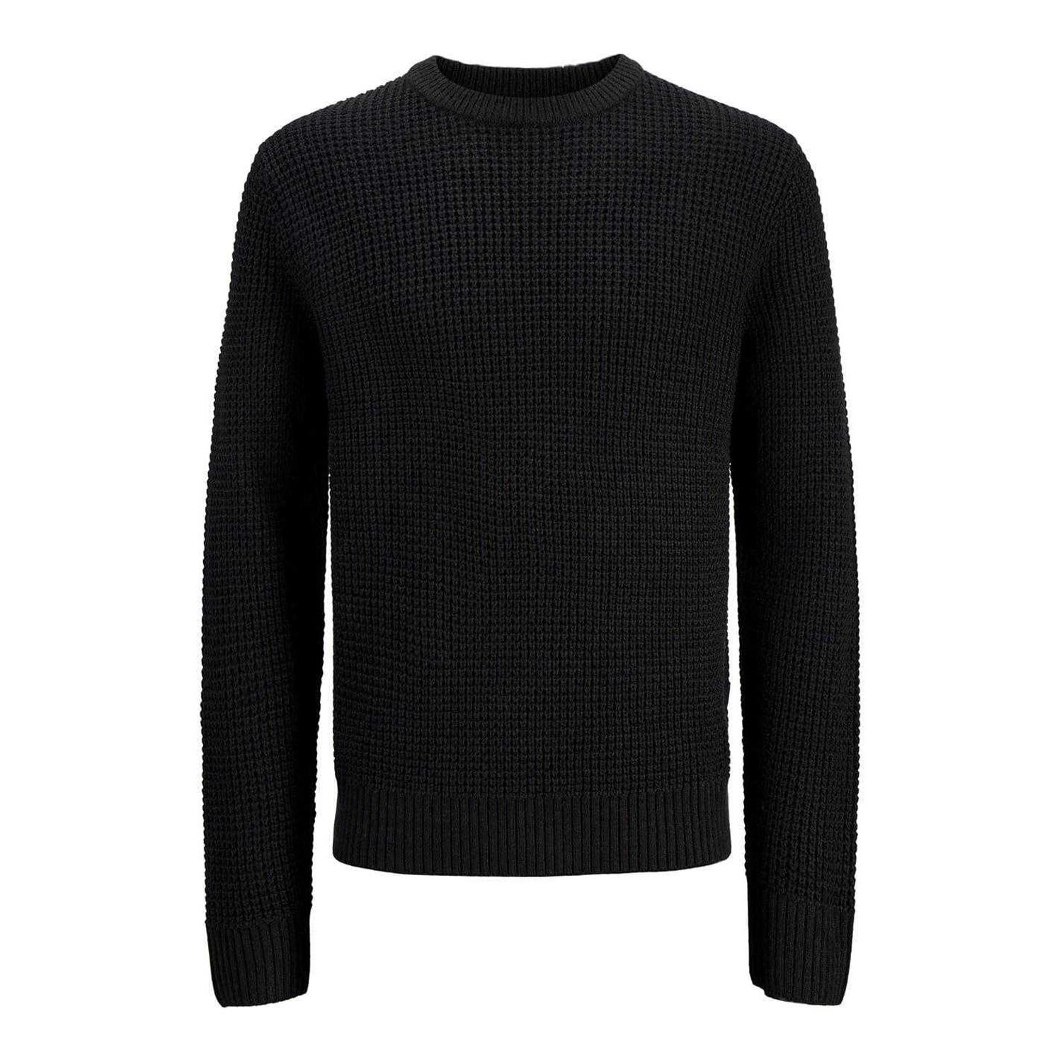 Jack And Jones Mens Textured Long-Sleeved Jumper