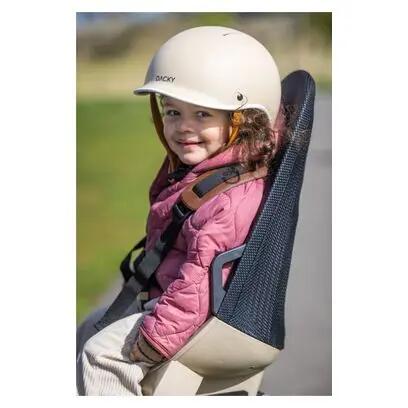 Seggiolino posteriore Qibbel Air Beige Black Rack Mounted 6/7