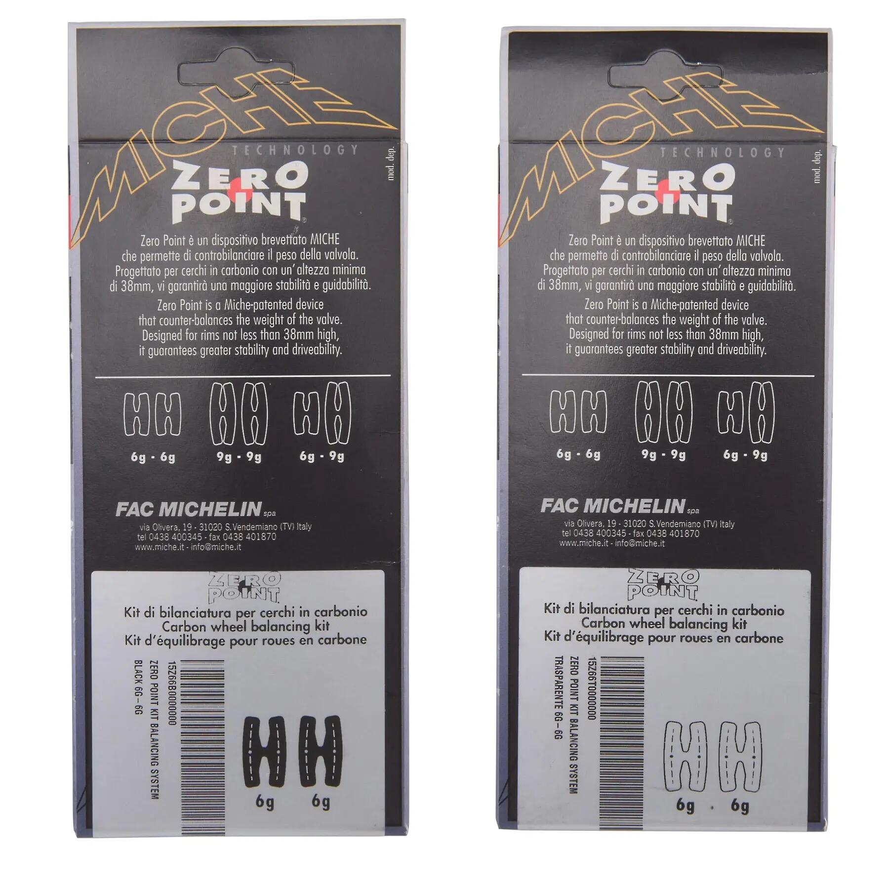 Miche Wieluitbalanceer Sticker Zero Point Zwart 6gr 2/4