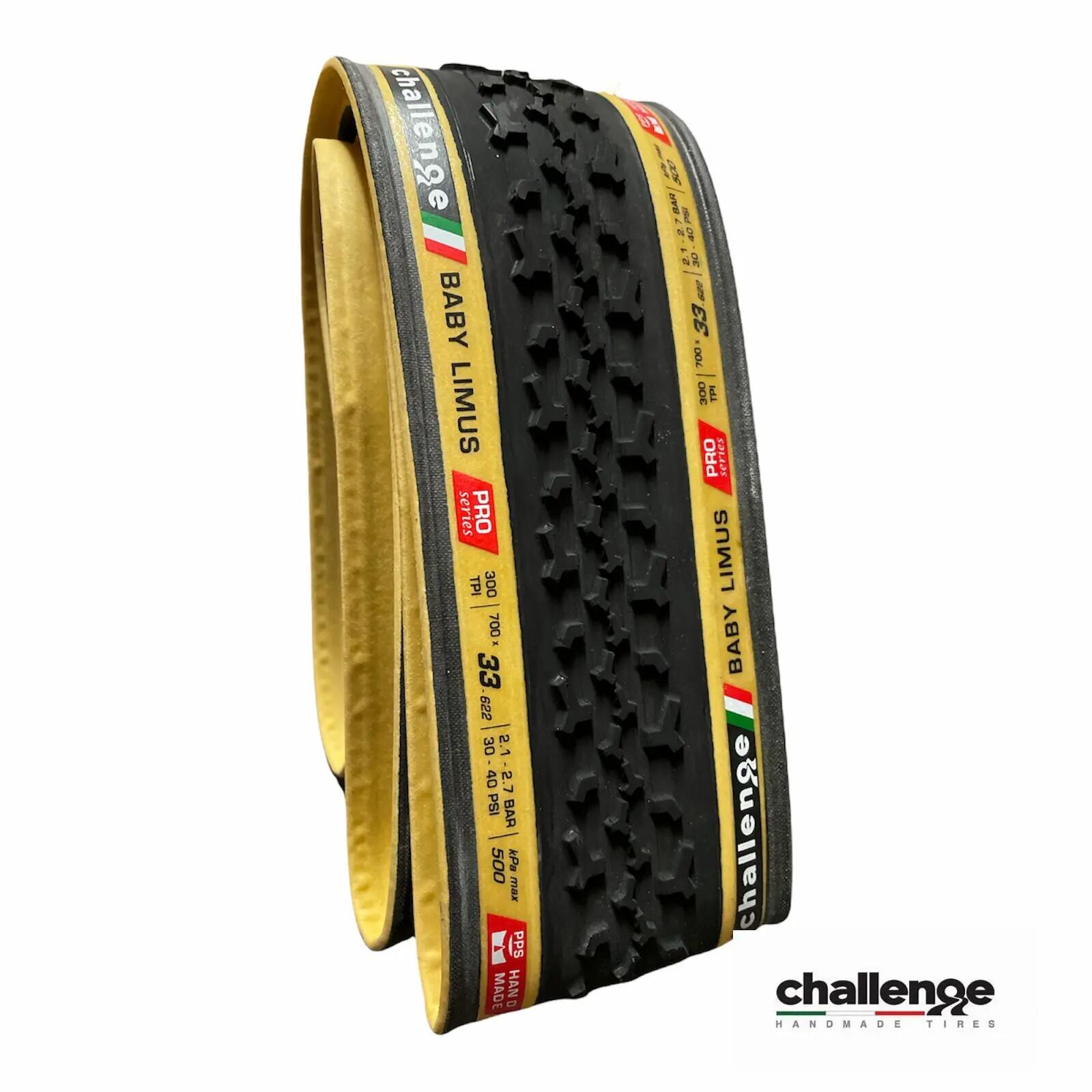 Pneu Challenge Baby Limus 28 x 1,30 pouces 33-622 noir-beige pliable 2/3