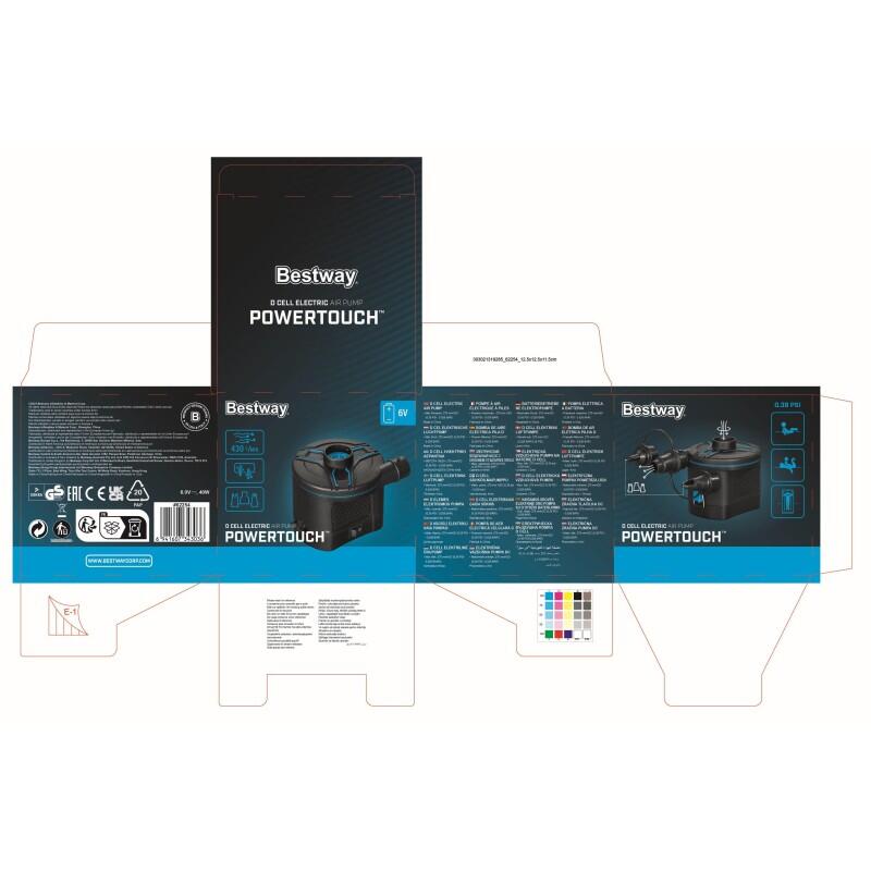 Bomba elétrica a pilhas Bestway para inflar piscinas e colchões de ar 3/5