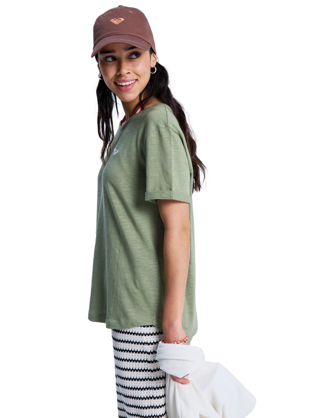 T-shirt à manches courtes OCEANWAVE REGULAR EMBY Vert Femme 3/4