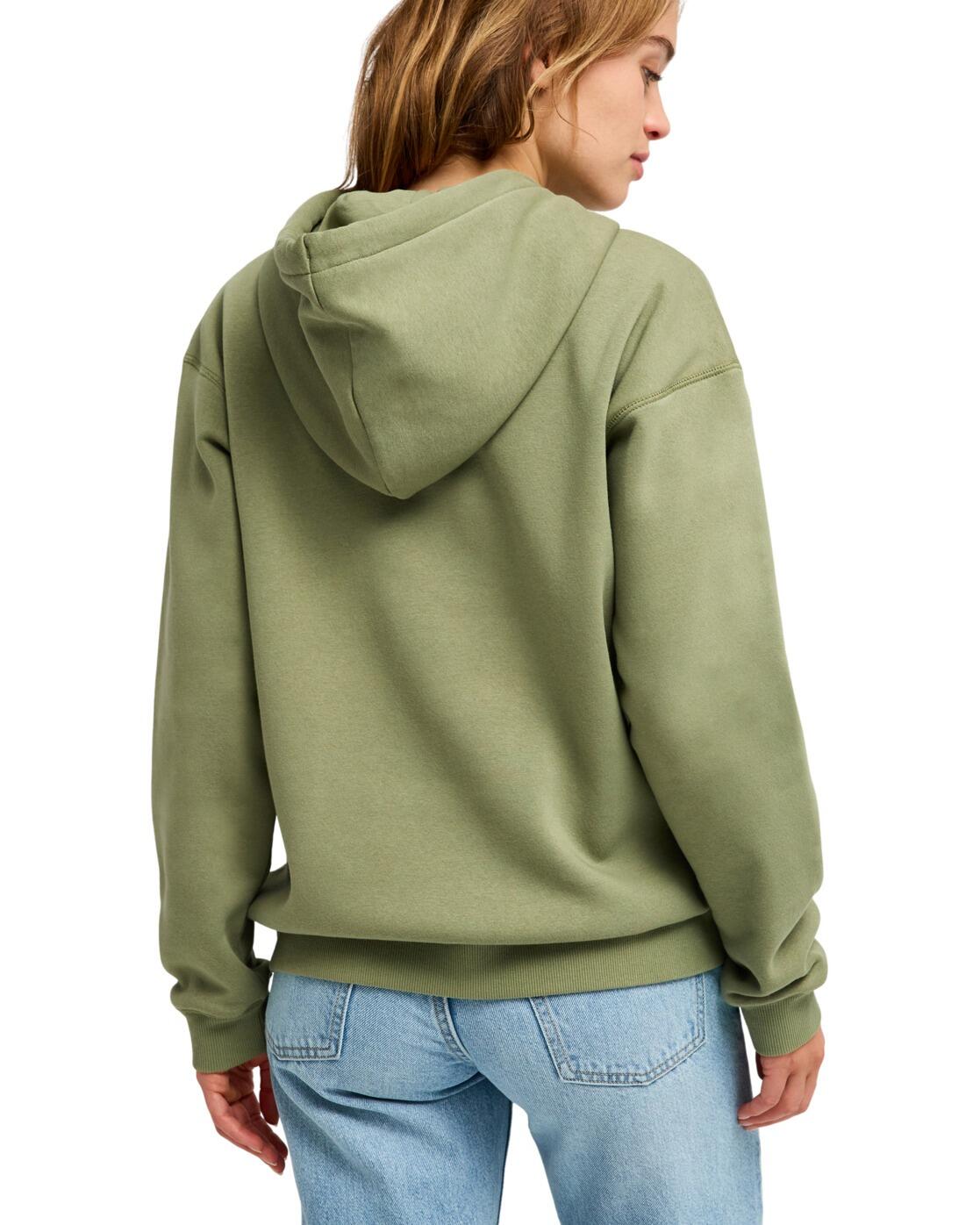 Sudadera con capucha SURF STOKED BRUSHED ART Verde Mujer 2/4