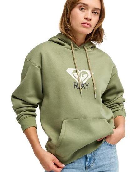 Sweat à capuche SURF STOKED BRUSHED ART Vert Femme