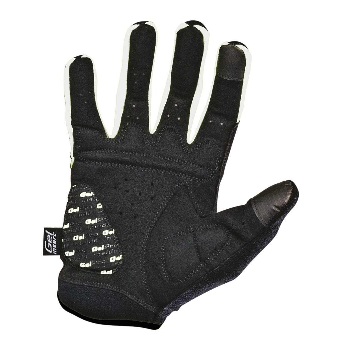 Guanti BRN Gel Pro Touch Bend neri/bandiera italiana, taglia L 2/2