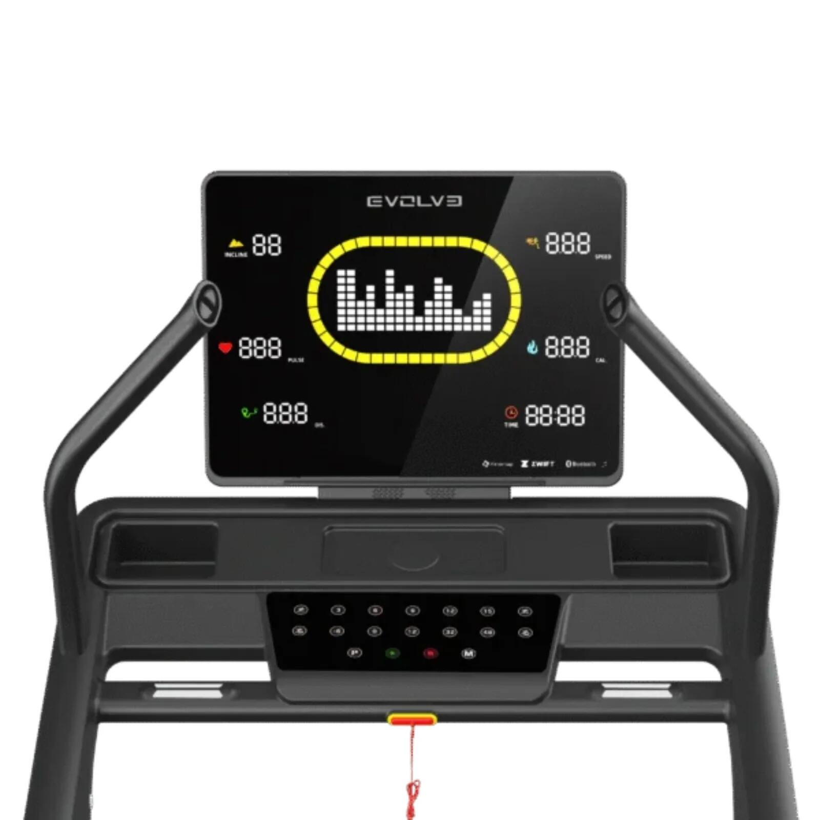 Tapis de course Evolve Fitness HT-225-LED avec inclinaison 48 % 3/5
