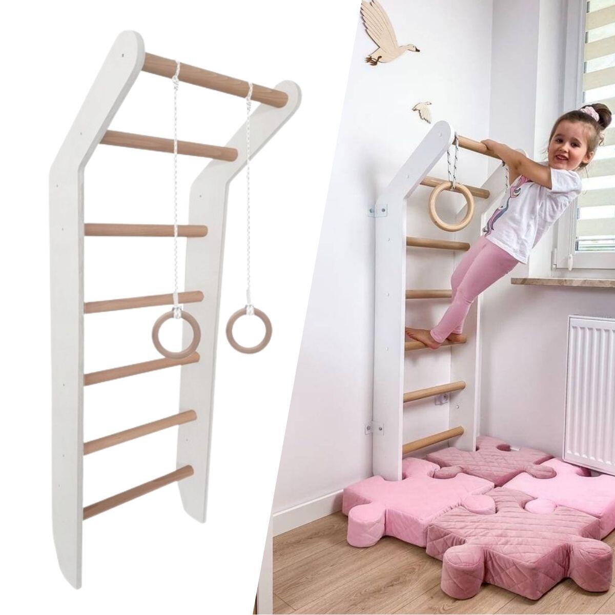 Drabinka gimnastyczna Toddler biały 2/7