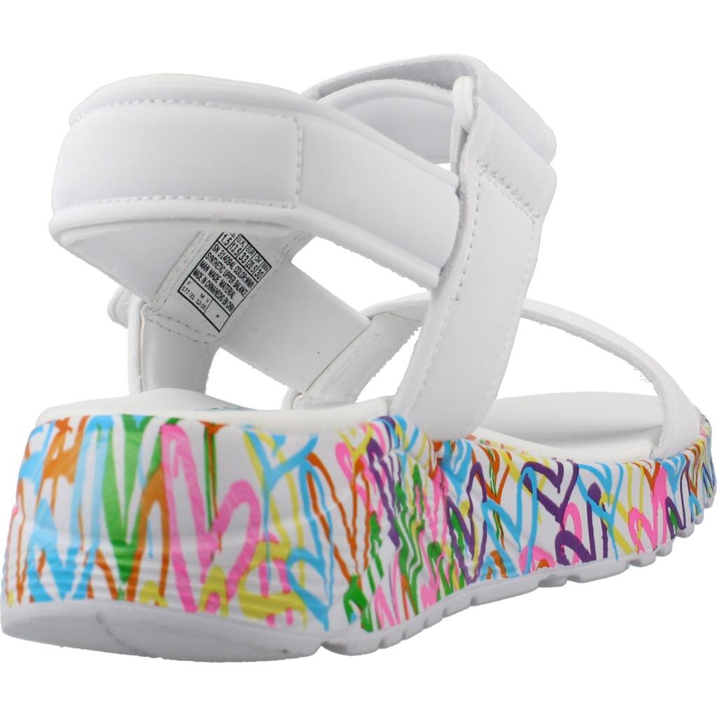 Sandalias Skechers Uno Lite Sandal-sunny Love, Blanco, Niños 3/5