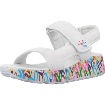 Sandalen skechers uno lite sandal-sunny love, wit, kinderen