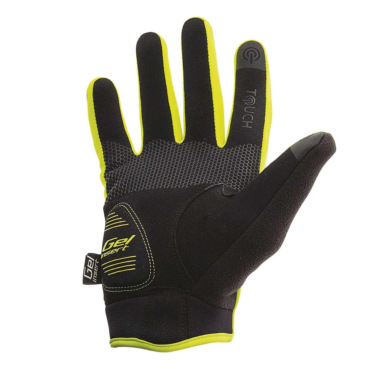 Guanti BRN Wind Protect neri/giallo fluo, taglia XXL 2/2