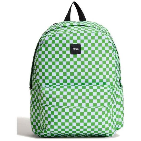 Mochila Vans De Cuadros Verde Y Blanco Old Skool Check Lime Burst - Diseño Icón