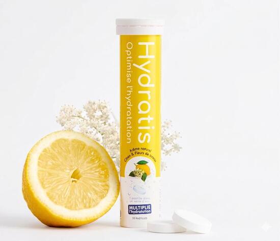 Boisson avec Électrolytes - Formule Isotonique - Citron & Sureau - 20 pastilles