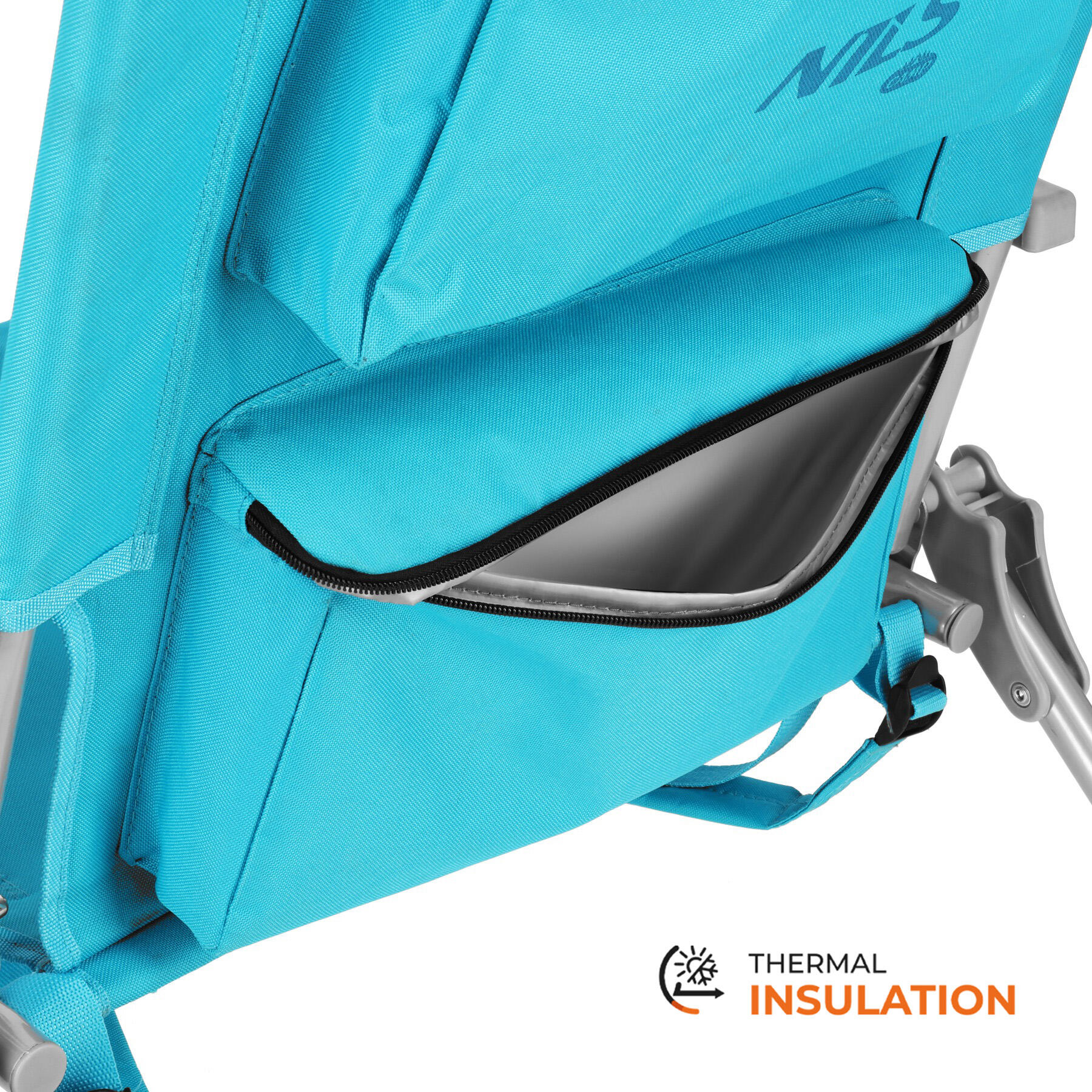 3-in-1 faltbarer Strandstuhl NC3308 Nils Camp für Strand  mit Rucksackfunktion 4/7