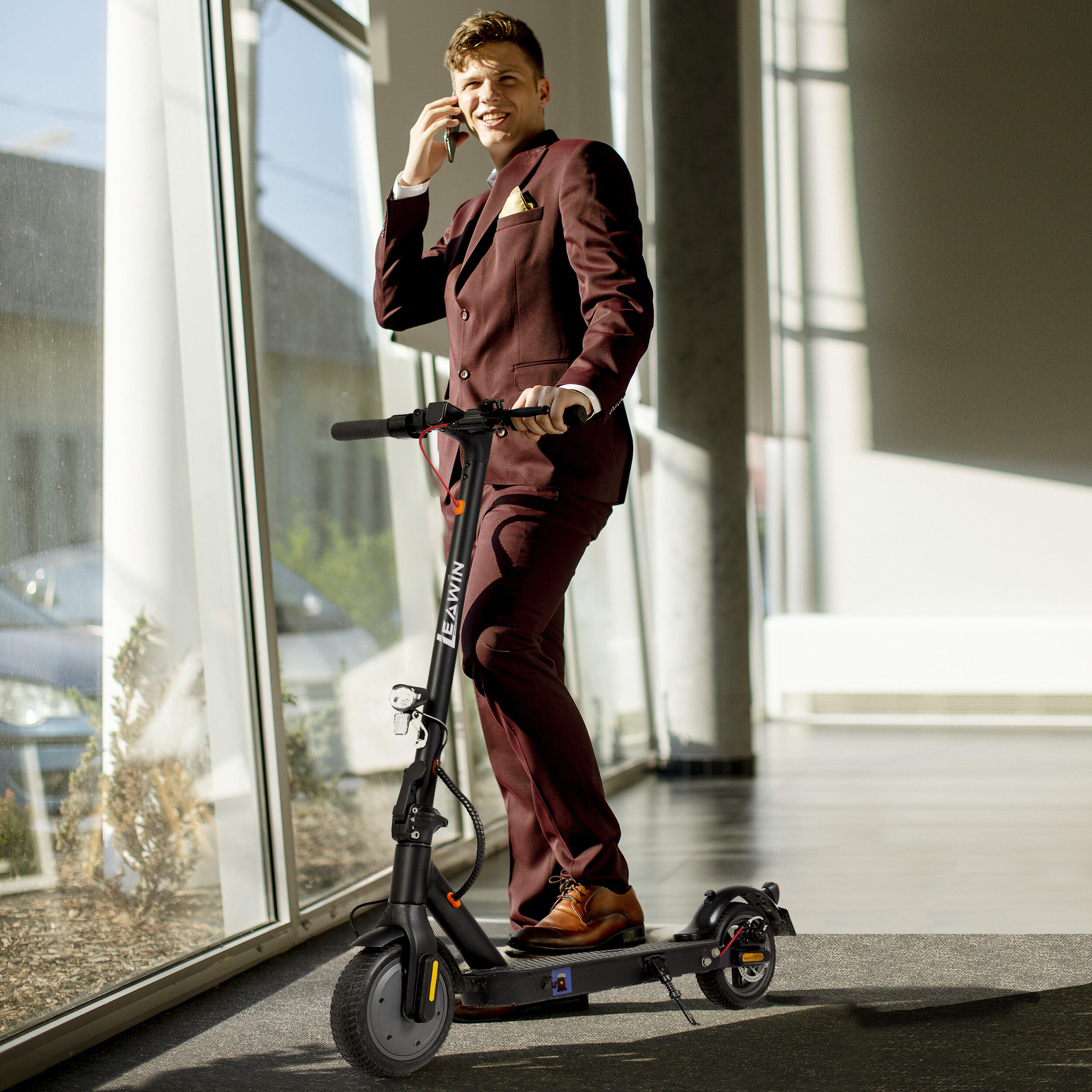 Hombre/Mujer 8.5" e-scooter plegable autonomía 35km app solo 12.5kg 7/7