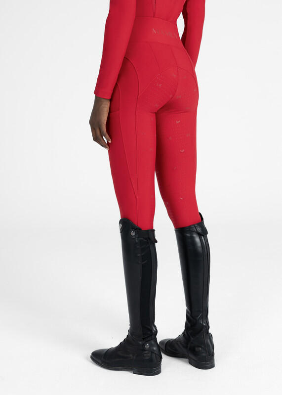Leggings Pantalón Mujer Equitación Maximilian Outline Full Grip Granadina 5/7
