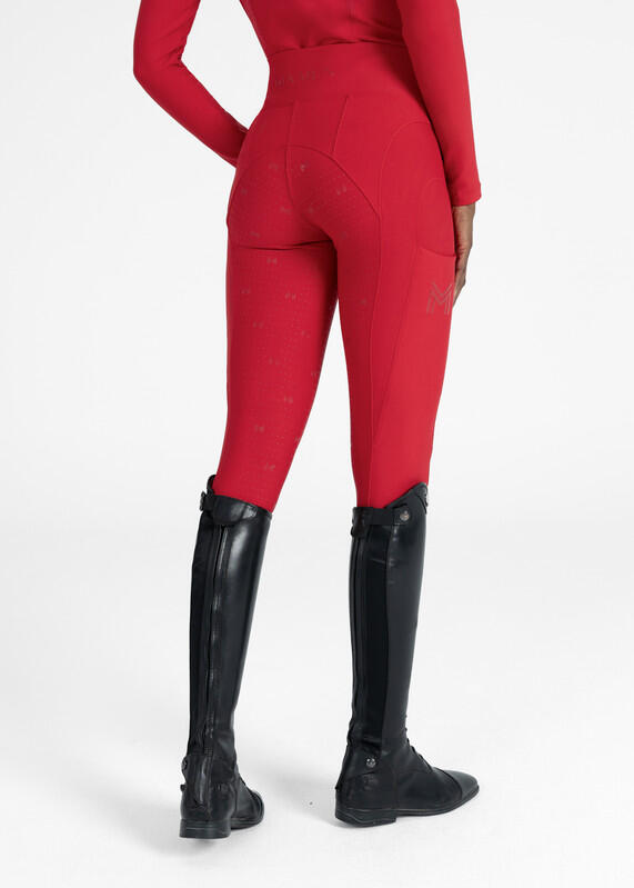 Leggings Pantalón Mujer Equitación Maximilian Outline Full Grip Granadina 4/7