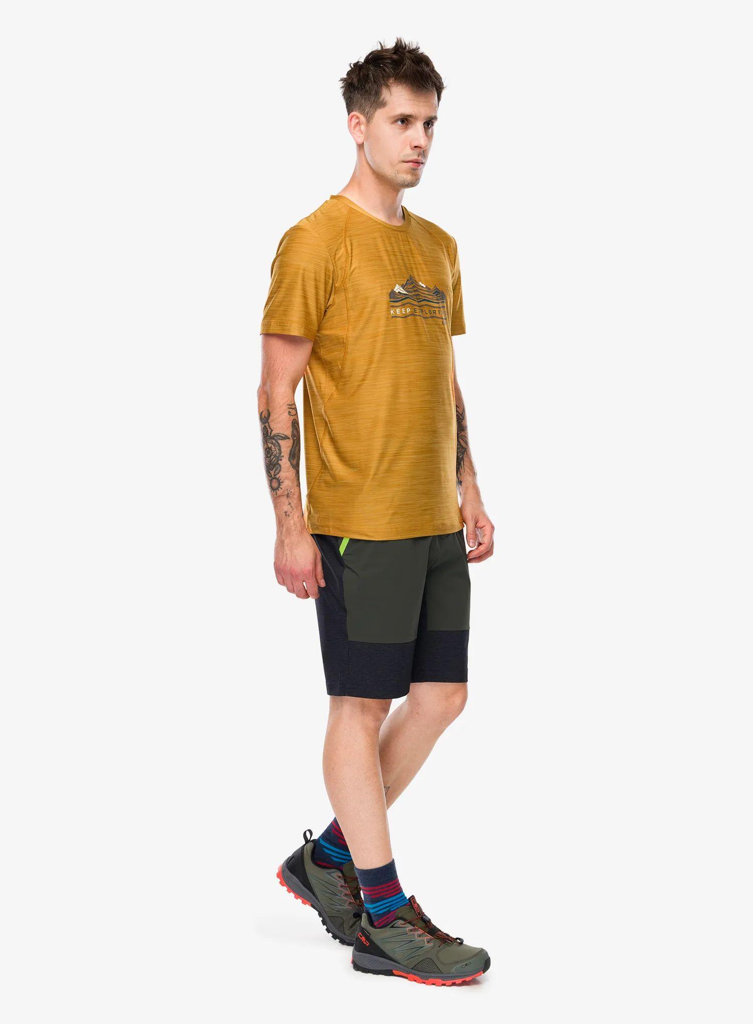 Koszulka z nadrukiem CMP Toto T-Shirt Melange Stretch Jersey 2/7