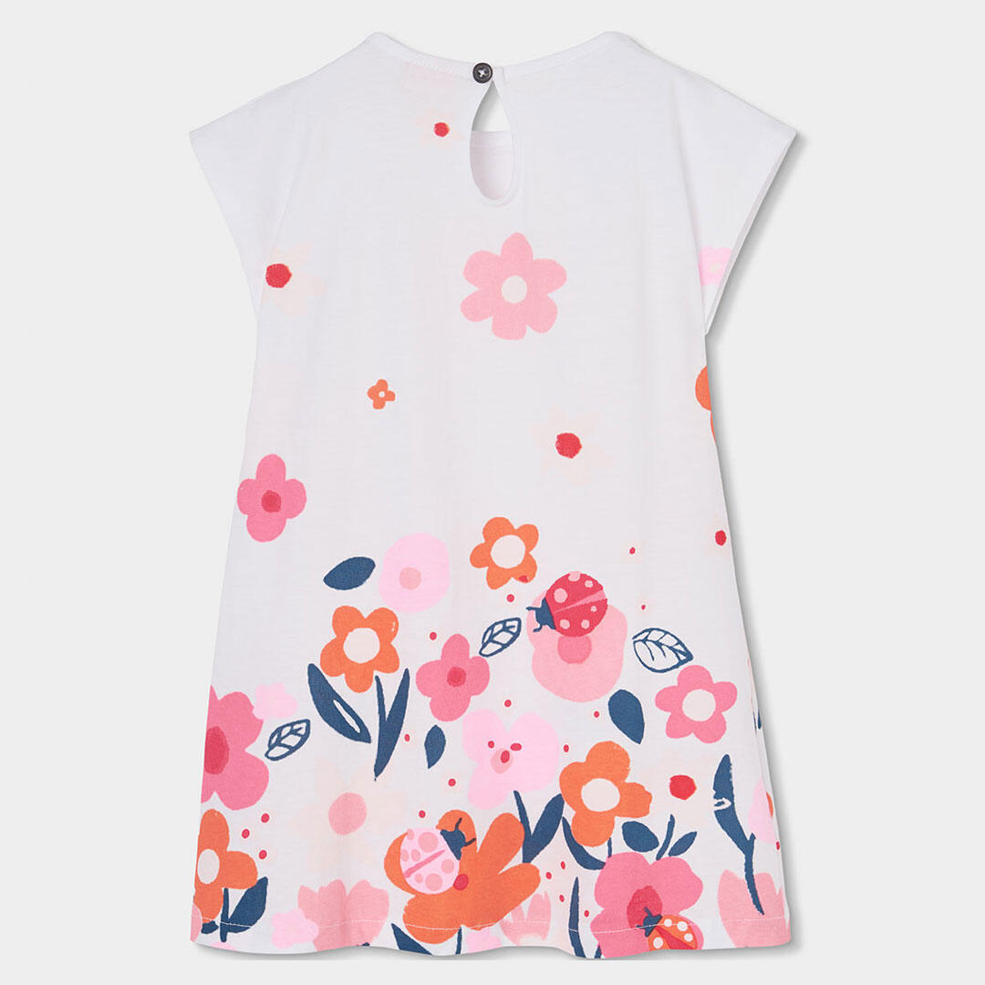 Vestido punto blanco estampado 2/4