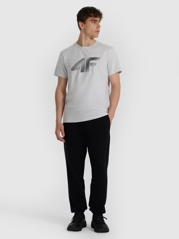 T-shirt regular z nadrukiem męski 4F 4FWMM00TTSHM2257 2/7