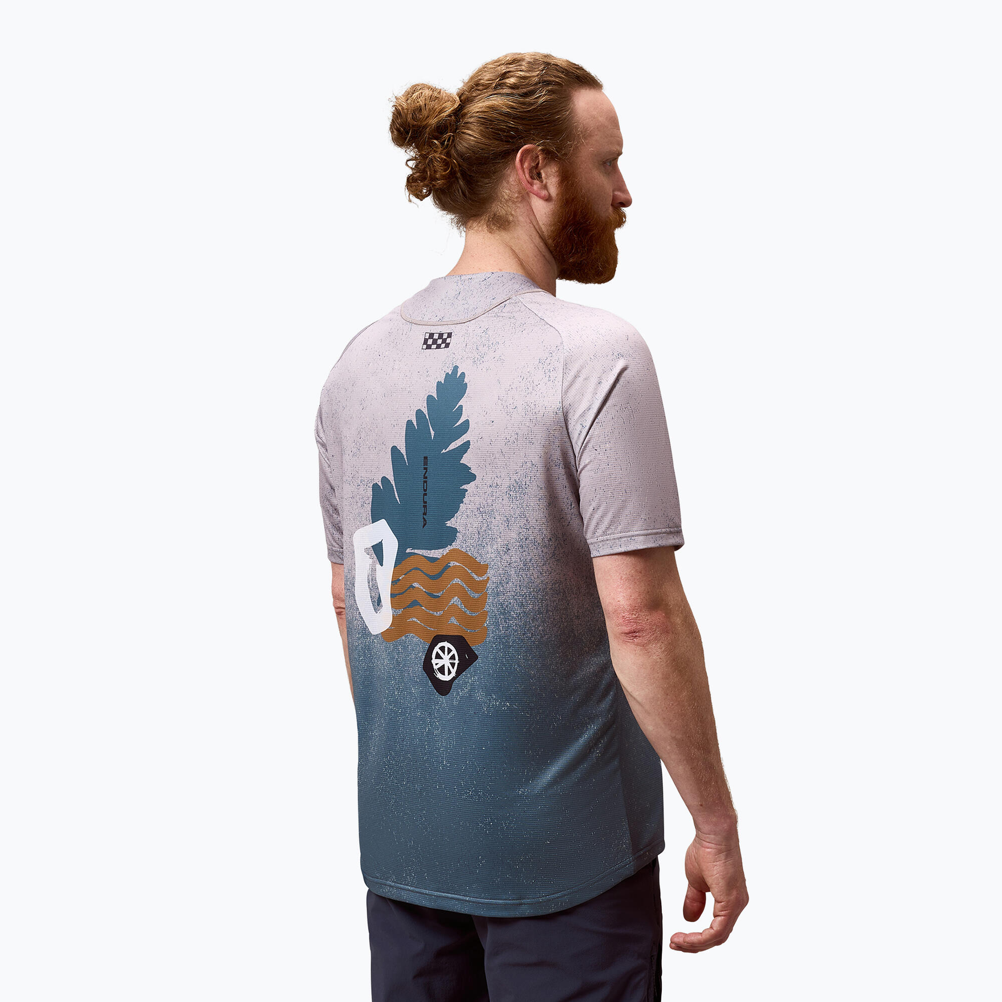Koszulka rowerowa męska Endura Singletrack Print 3/7