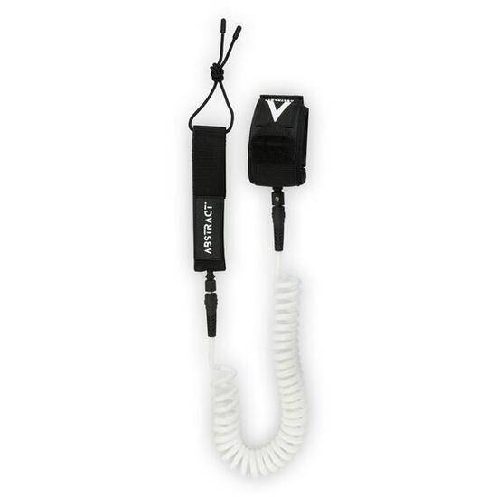 Leash Spiral 10'-3m pour Stand Up Paddle - Leash Abstract Blanc