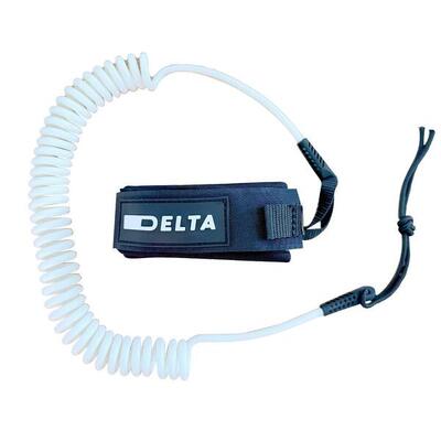 Spiraalleash 10' / 3 m voor stand up paddle - delta witte leash