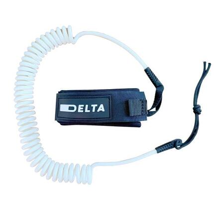 Leash Spiral 10'-3m pour Stand Up Paddle - Leash Blanc Delta