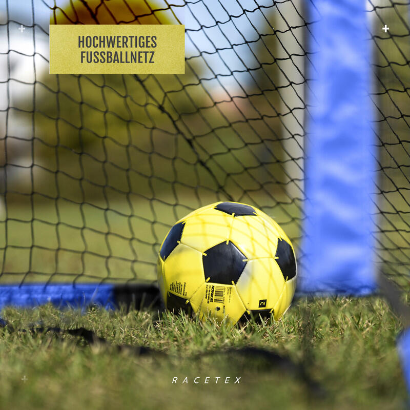 RACETEX Kinderfußballtor 2‑in‑1 mit Torwand 150x90 cm 4/6