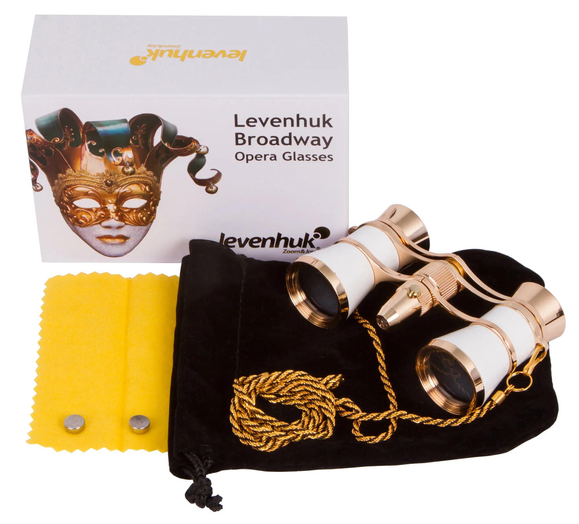 Binocolo da teatro Levenhuk Broadway 325F (con luce LED e cordoncino da collo) 2/15