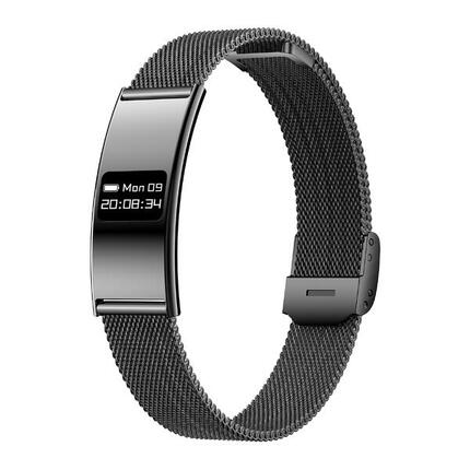 Bracelet connecté sportif Forever SB-B8 Elegance OLED Bluetooth 5.3 IPX8 Noir