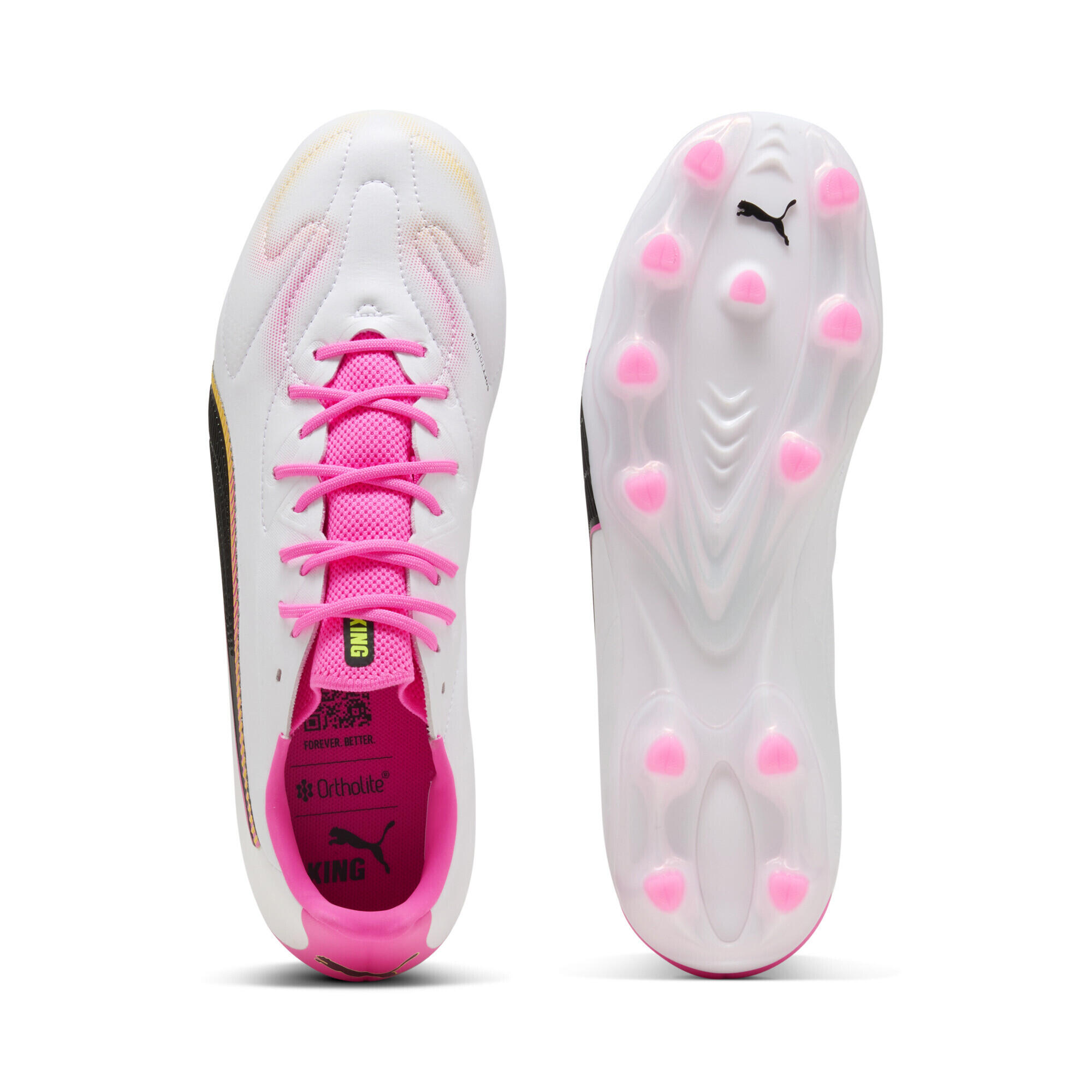 Chuteiras de futebol leve sola para relva natural e sintética King 20 Match PUMA 4/6