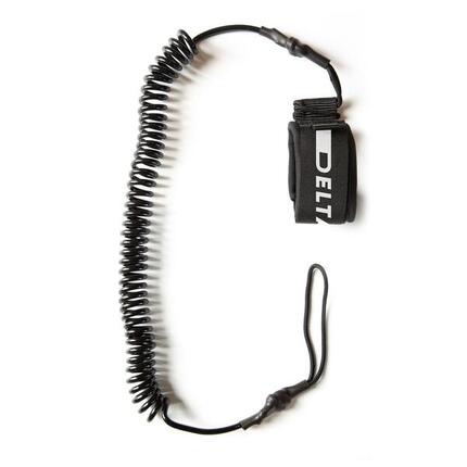 Leash Spiral 10'-3m pour Stand Up Paddle - Leash Starter Noir Delta