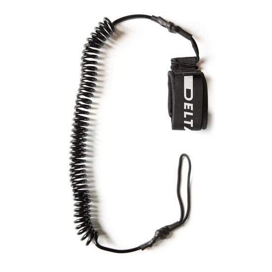 Leash Spiral 10'-3m pour Stand Up Paddle - Leash Starter Noir Delta