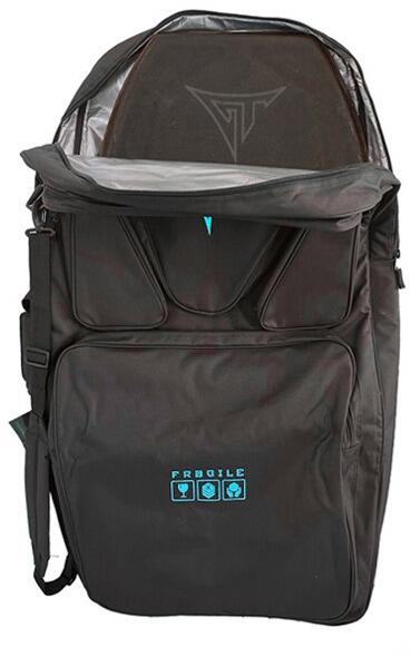 Funda de viaje para 3 tablas de bodyboard negro/turquesa 3/3