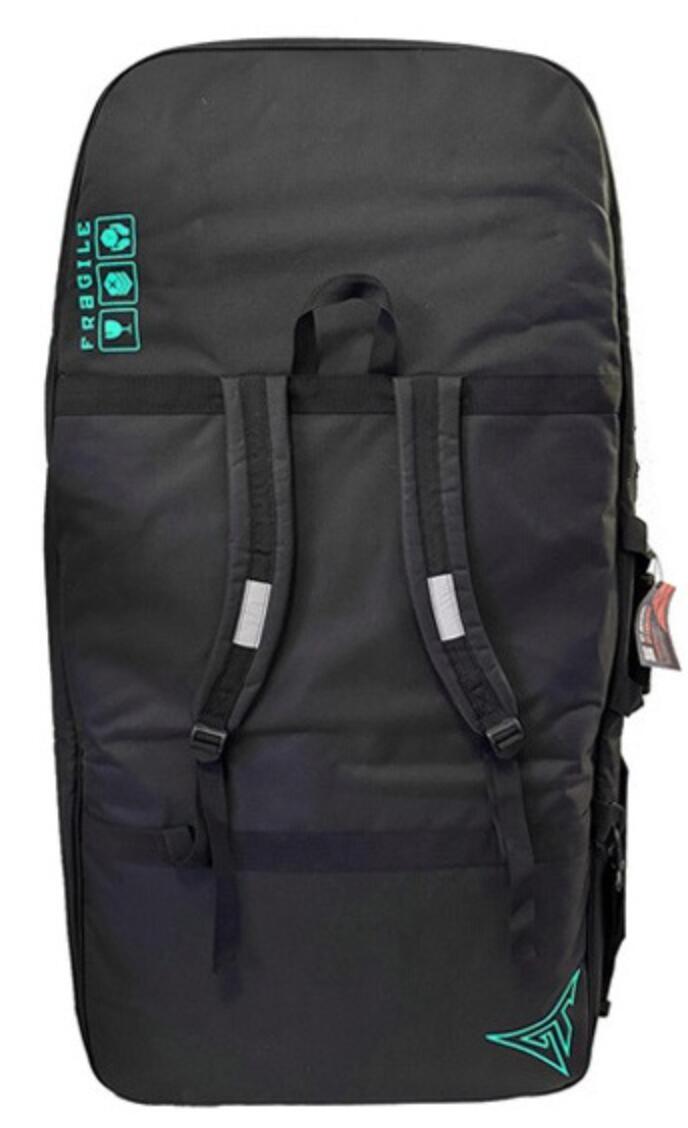Funda de viaje para 3 tablas de bodyboard negro/turquesa 2/3
