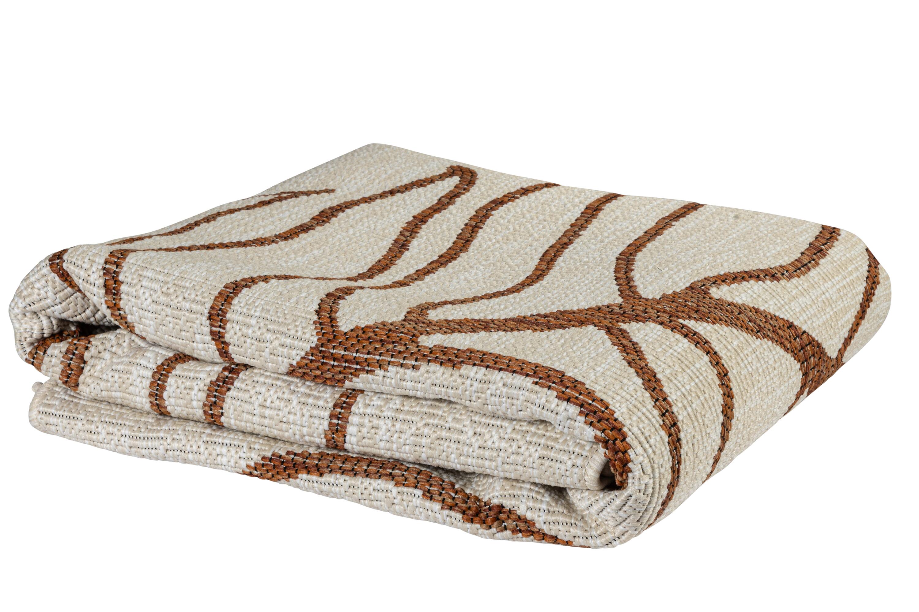 Tapis extérieur 150x275 cm Terre résistant UV pliable - Human Comfort Carros 6/7