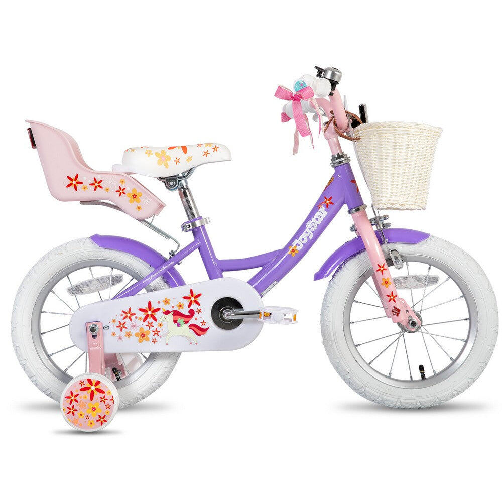 Fille Cyclisme Vélo Enfant avec petites roues panier porte-poupée 12" 2/6