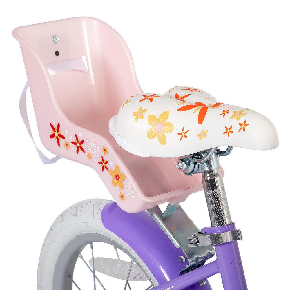 Fille Cyclisme Vélo Enfant avec petites roues panier porte-poupée 12" 6/6