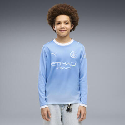 Manchester city 26/27 thuisshirt met lange mouwen voor jongeren puma