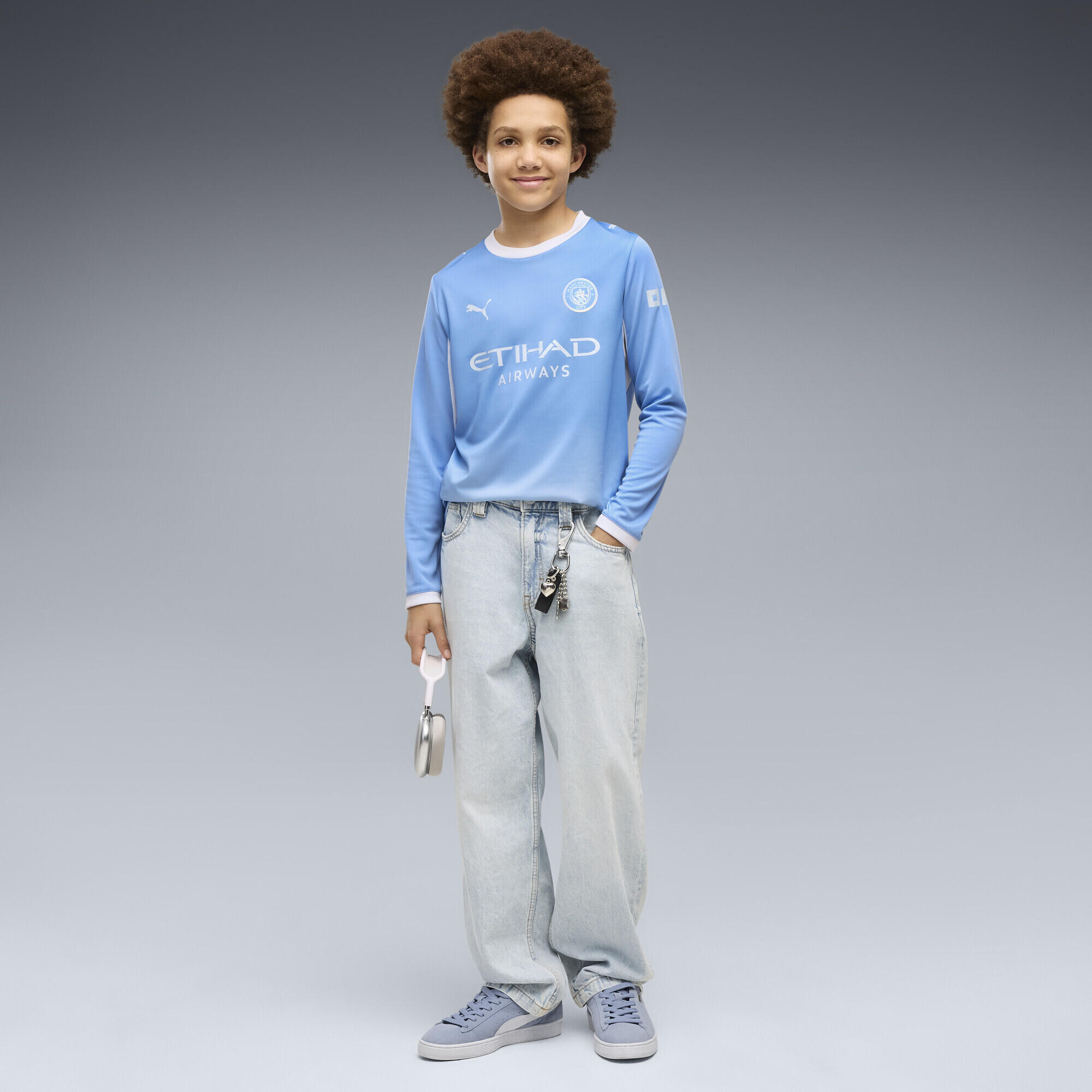 Camiseta de manga larga Manchester City 1.ª equipación 26/27 Niño PUMA 4/6