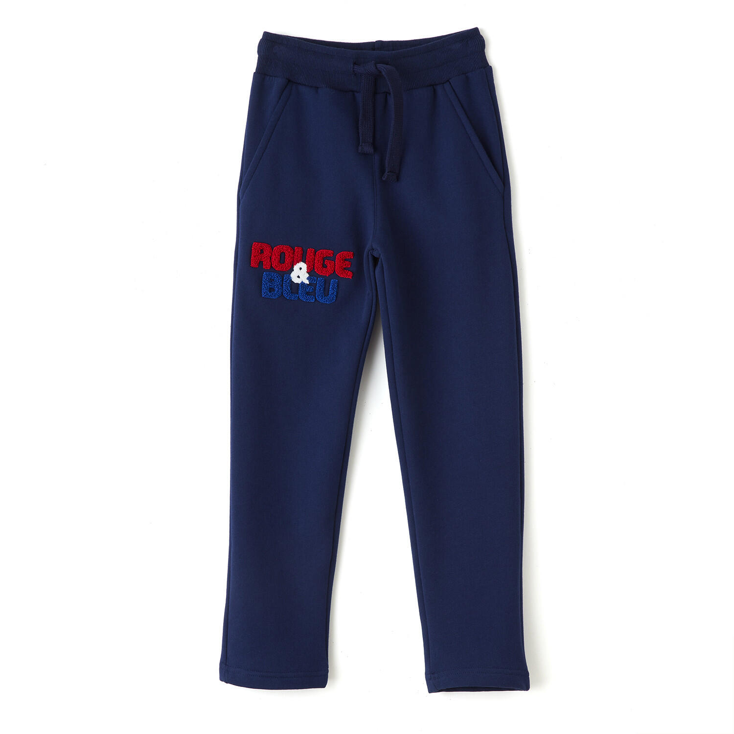 Pantalon de survêtement -Rouge & Bleu- Bleu Marine Enfant 2/5