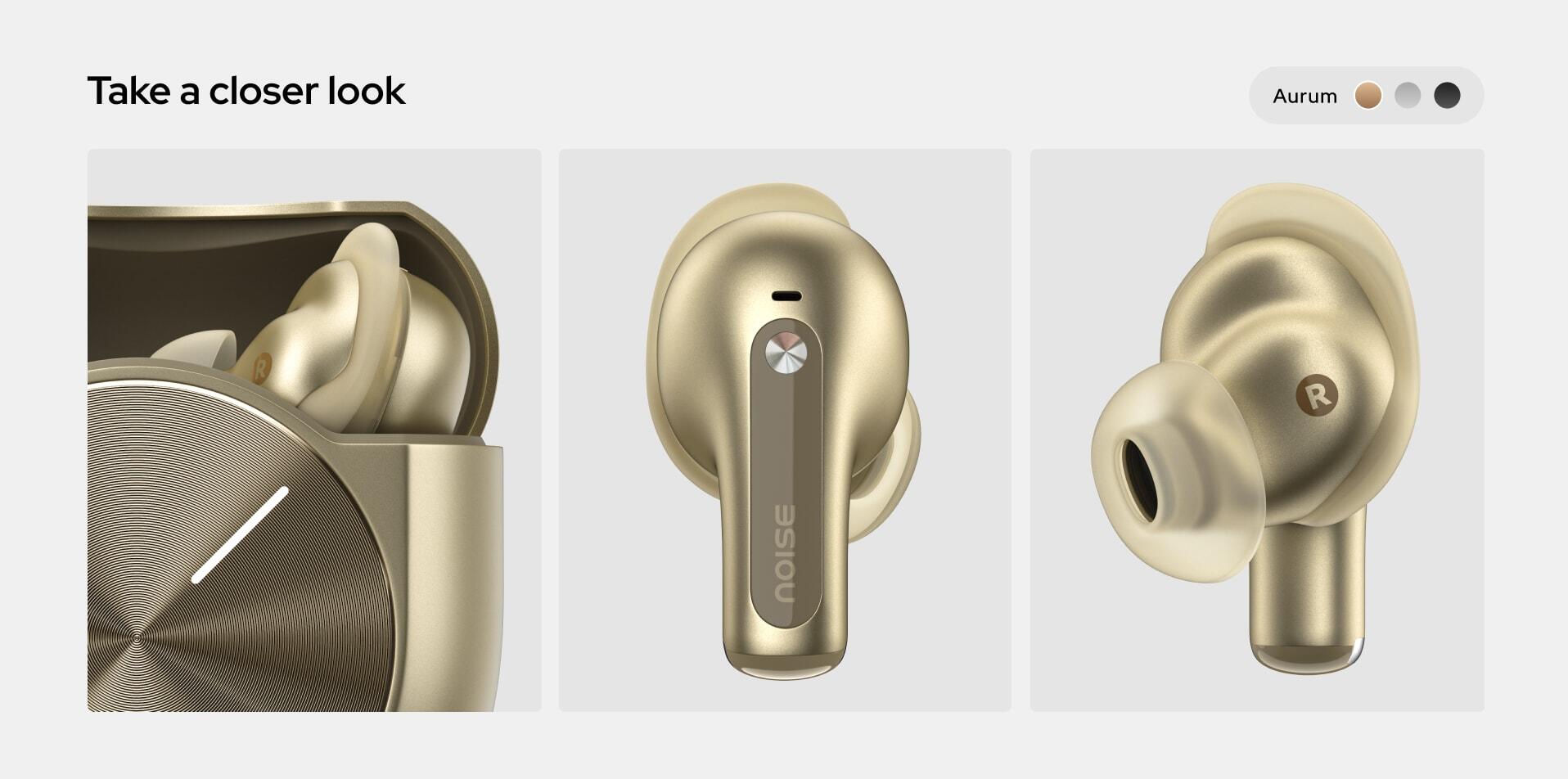 Écouteurs True Wireless NOISE Sound by BOSE Masterbuds 2 Aurum 6/7