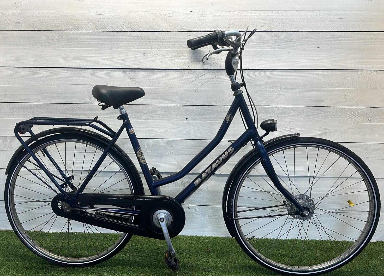 Tweedehands Batavus stadsfiets dames, blauw 28" 3/3