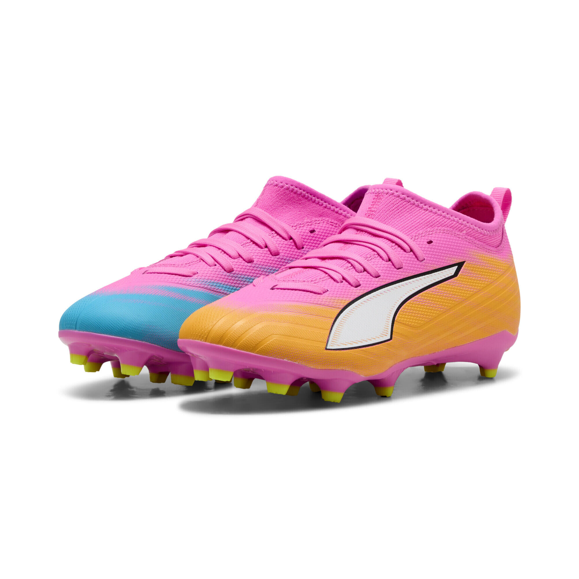 Ghete fotbal copii gripcontrol Ultra 6 Match FG/AG, galben PUMA